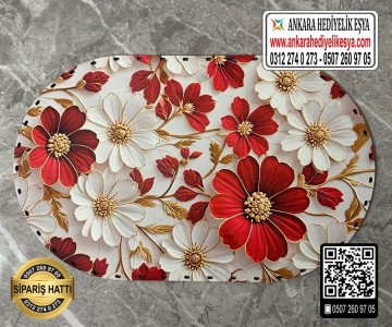 Tam Baskılı Oval Rattan Taban - Model 9