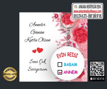 Anneler Günü Anahtarlıkları - (TOPTAN) - Model 4