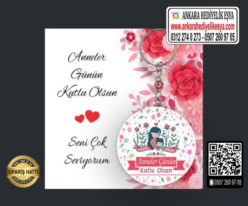 Anneler Günü Anahtarlıkları - (TOPTAN) - Model 6
