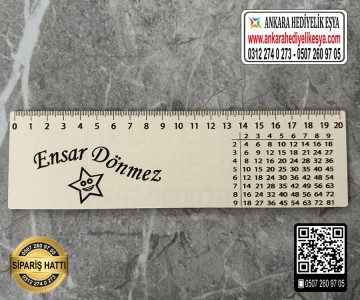 Çarpım Tablolu Cetvel 20 cm