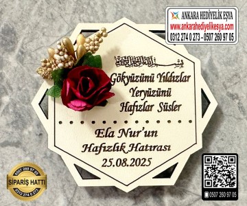 Altıgen Hafızlık Hatırası Magneti