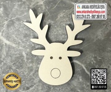 Geyik Kafası Ahşap Obje