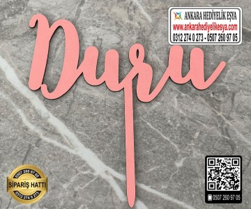 Ahşap Pasta Yazısı