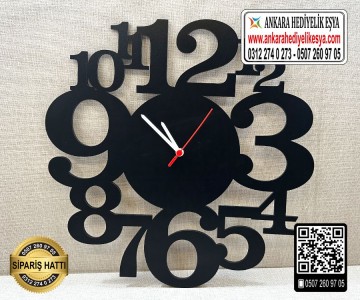 Ahşap Dekoratif Saat - 34
