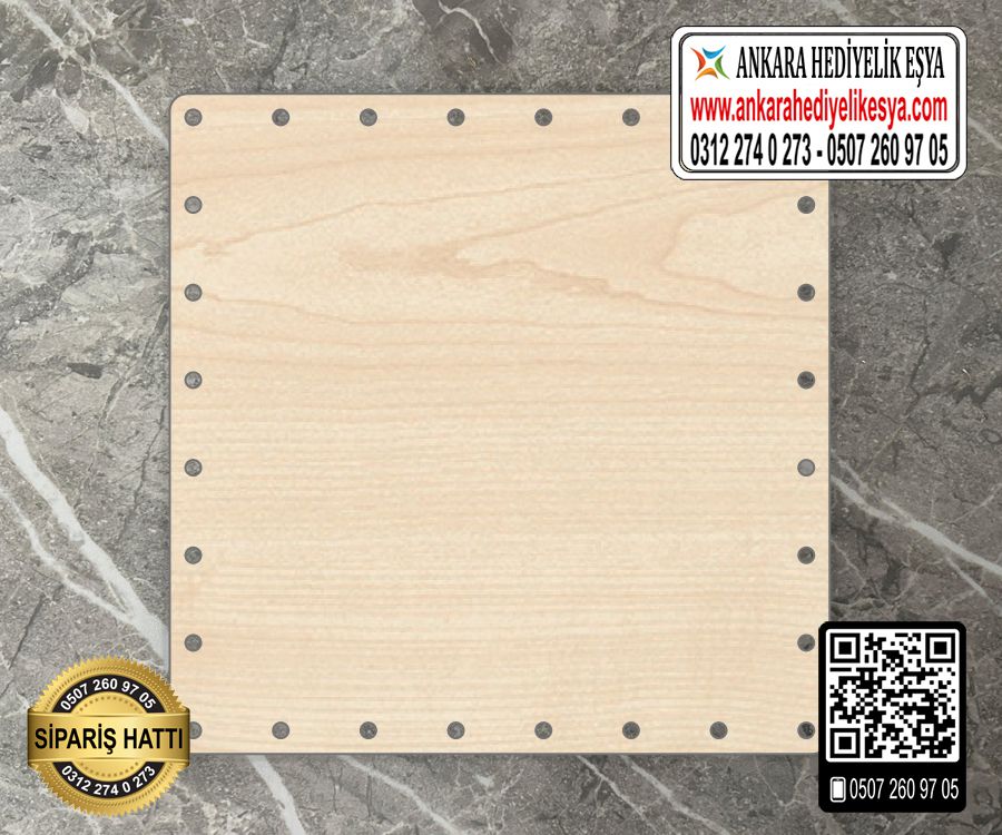 Kare Kağıt Çubuk Tabanı - 50 cm