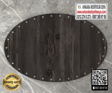 Rebab Elips Kağıt Çubuk Tabanı - 10x20 cm