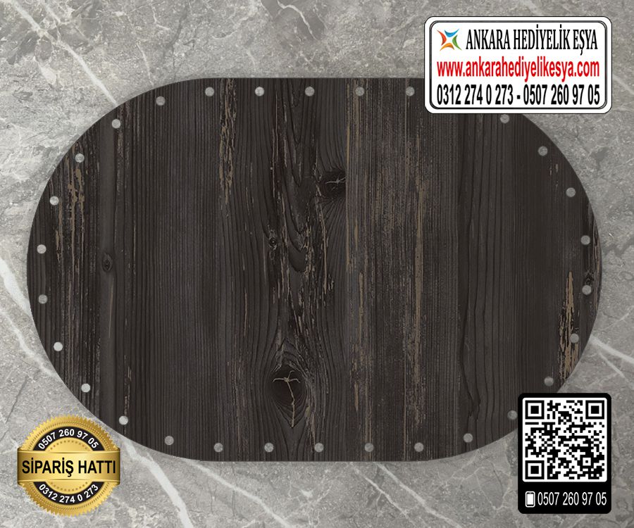 Rebab Oval Kağıt Çubuk Tabanı - 15x25 cm