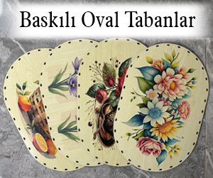Baskılı Oval Rattan Tabanlar