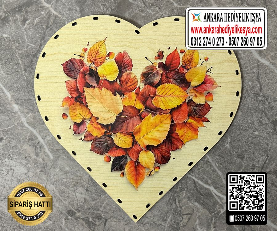 Baskılı Kalp Rattan Taban - Model4