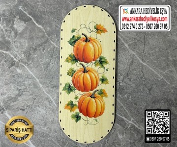 Baskılı Oval Rattan Taban (40x16)- Model-1