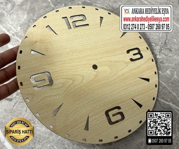 Rattan Ahşap Saat Tabanı - 2 Model - 15 cm