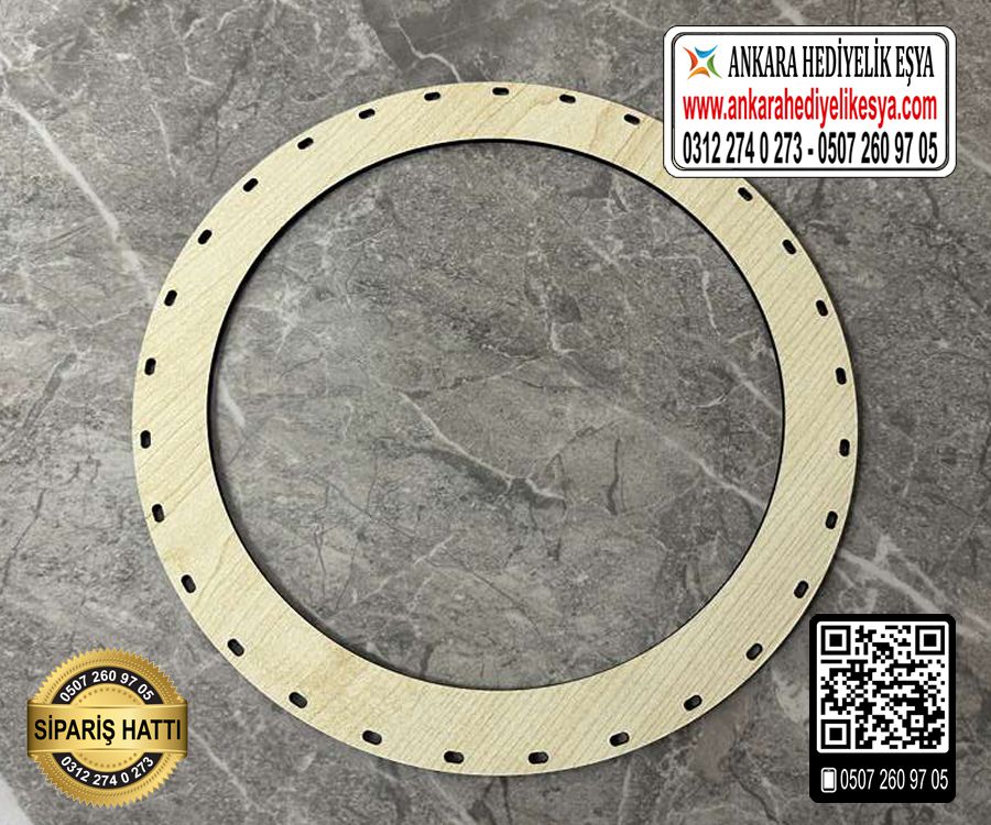 Çember Rattan Kapı Süsü - 30 cm