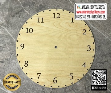 Rattan Ahşap Saat Tabanı - 15 cm