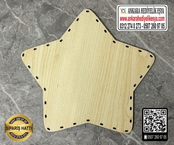 Yıldız Rattan Duvar Süsü - 20 cm