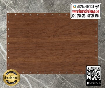 Rattan Ceviz Renk Dikdörtgen Taban - 20x10 cm