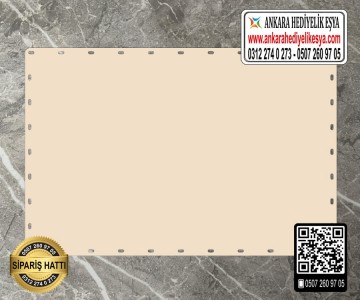 Rattan Krem Renk Dikdörtgen Taban - 20x10 cm