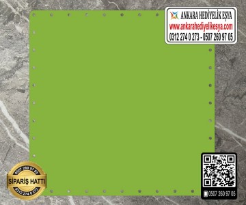 Rattan Yeşil Renk Kare Taban - 10 cm