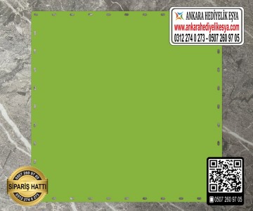 Rattan Yeşil Renk Kare Taban - 10 cm