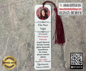 Mezuniyet Hatırası Ayracı ( Metal ) - Resimli