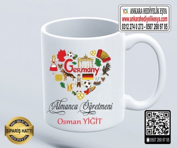 Almanca Öğretmenine Kupa Bardak - 2