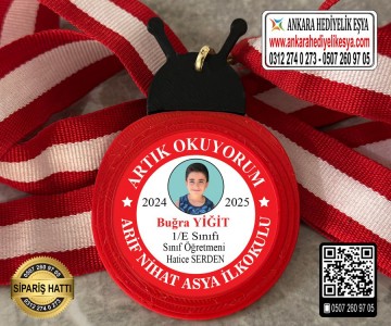 Uğur Böceği Resimli Okuyorum Madalyası -1