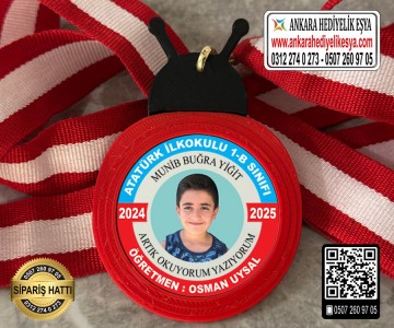 Uğur Böceği Resimli Okuyorum Madalyası -15