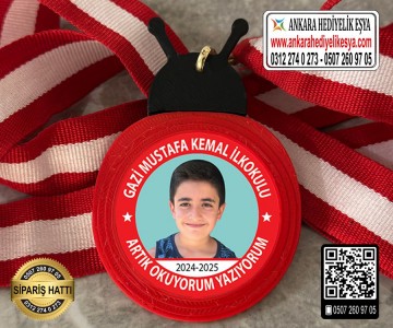 Uğur Böceği Resimli Okuyorum Madalyası -8