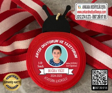 Uğur Böceği Resimli Okuyorum Madalyası -9