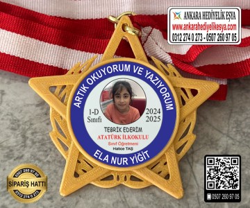 Yıldız Resimli Okuyorum Madalyası -13