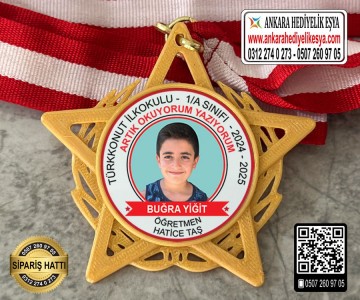 Yıldız Resimli Okuyorum Madalyası -16