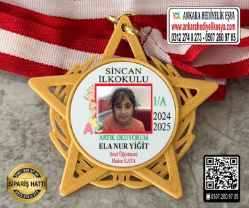 Yıldız Resimli Okuyorum Madalyası -5