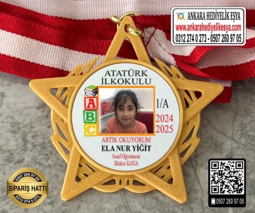 Yıldız Resimli Okuyorum Madalyası -6