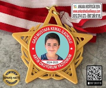 Yıldız Resimli Okuyorum Madalyası -8