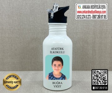 Resimli Öğrenci Matarası