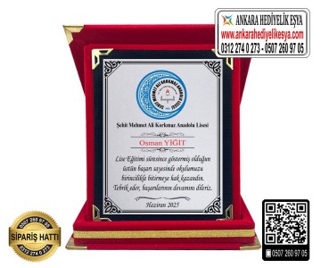 Okul Birincisi Plaketi