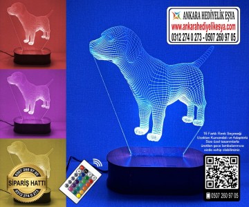 3D Köpek Lamba