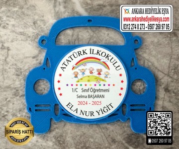 Araba Şeklinde Artık Okuyorum Rozeti -14