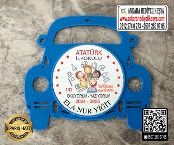 Araba Şeklinde Artık Okuyorum Rozeti -16