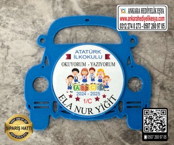 Araba Şeklinde Artık Okuyorum Rozeti -17