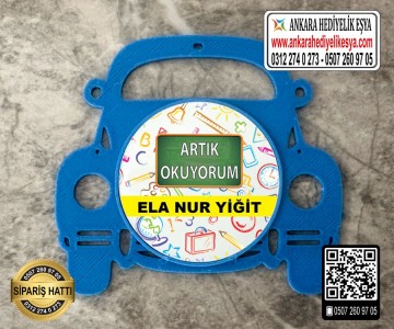 Araba Şeklinde Artık Okuyorum Rozeti -18