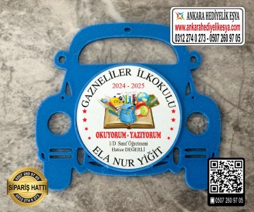 Araba Şeklinde Artık Okuyorum Rozeti -19