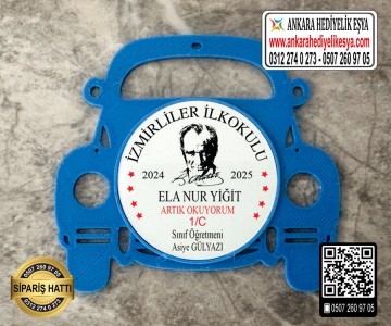 Araba Şeklinde Artık Okuyorum Rozeti -24