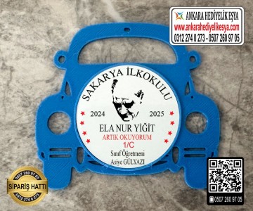 Araba Şeklinde Artık Okuyorum Rozeti -25