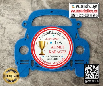 Araba Şeklinde Artık Okuyorum Rozeti -9