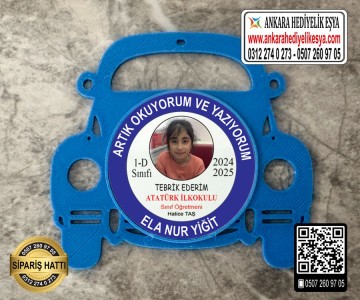 Araba Resimli Okuyorum Rozeti -13