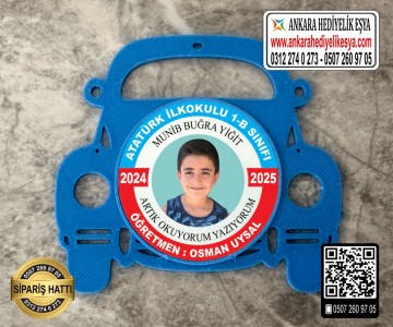 Araba Resimli Okuyorum Rozeti -15