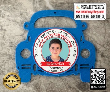 Araba Resimli Okuyorum Rozeti -16