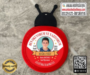 Uğur Böceği Resimli Okuyorum Rozeti -10