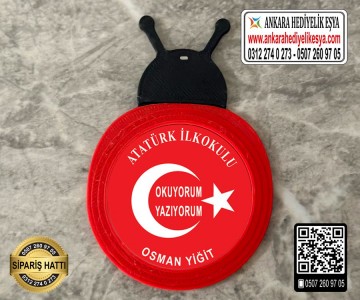 Uğur Böceği Şeklinde Artık Okuyorum Rozeti -2