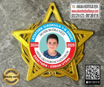 Yıldız Resimli Okuyorum Rozeti -15